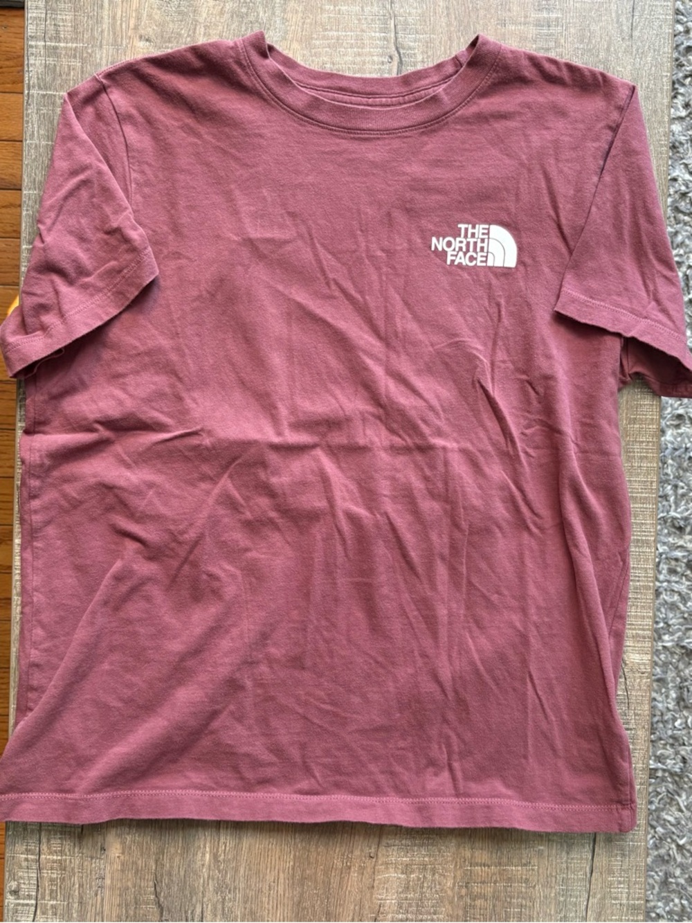 The North Face Short Sleeve Logo Tee in Mauve